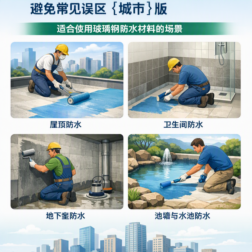 玻璃钢防水材料施工注意事项,避免常见误区 梅州 版