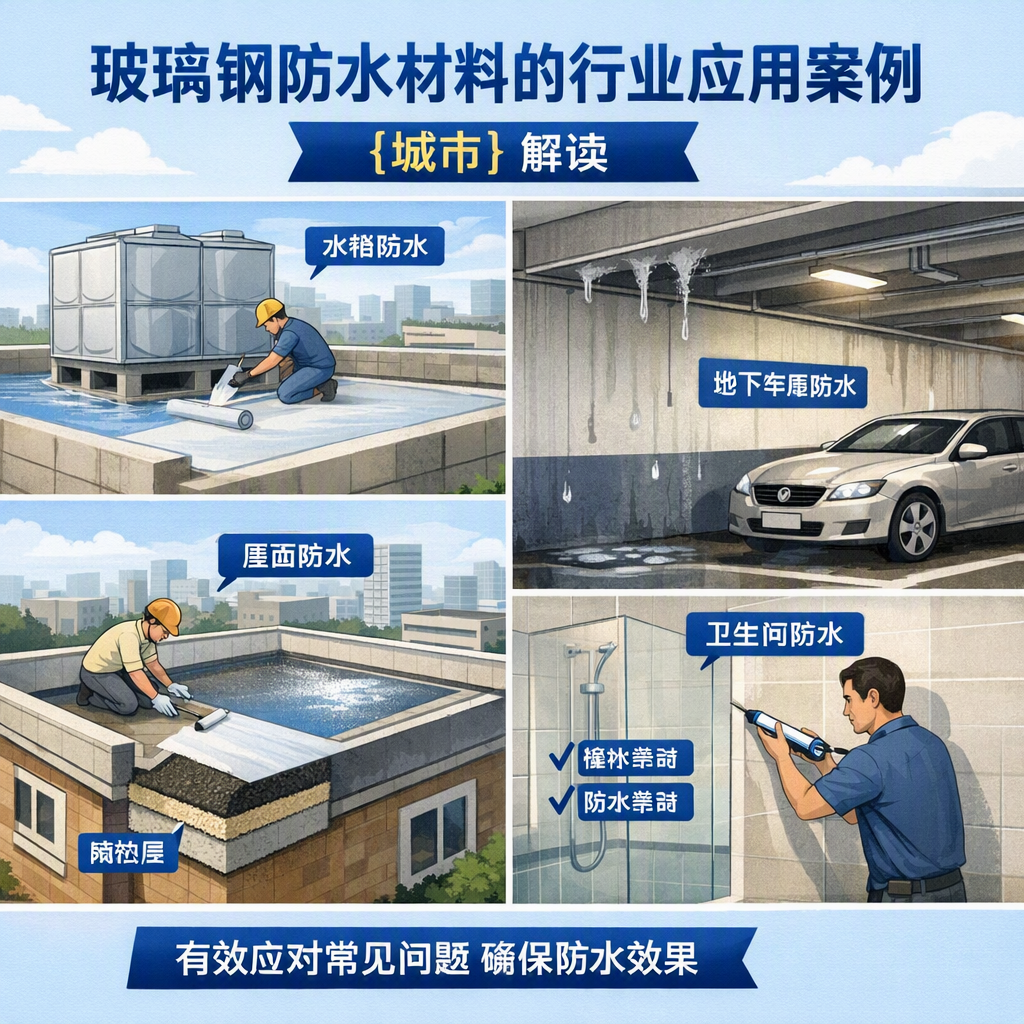 玻璃钢防水材料的行业应用案例，梅州解读
